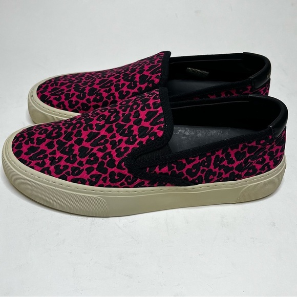 Saint Laurent Venice Fuchsia Pink & Black Leopard Slip-On Shoes Size 38.5 (8.5) - Picture 3 of 15